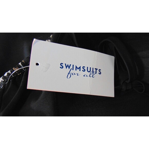 New Swimsuits For All Halter Swim Suit Top Womens 22 Animal Print Bathingsuit - Picture 9 of 9